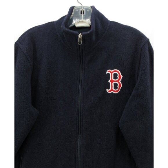Boston Red Sox Jacket Medium Genuine Merchandise Fleece Windbreaker - Picture 2 of 12